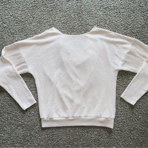 Maeve by Anthropologie Cream Textured Cowl Back Top Sz XS